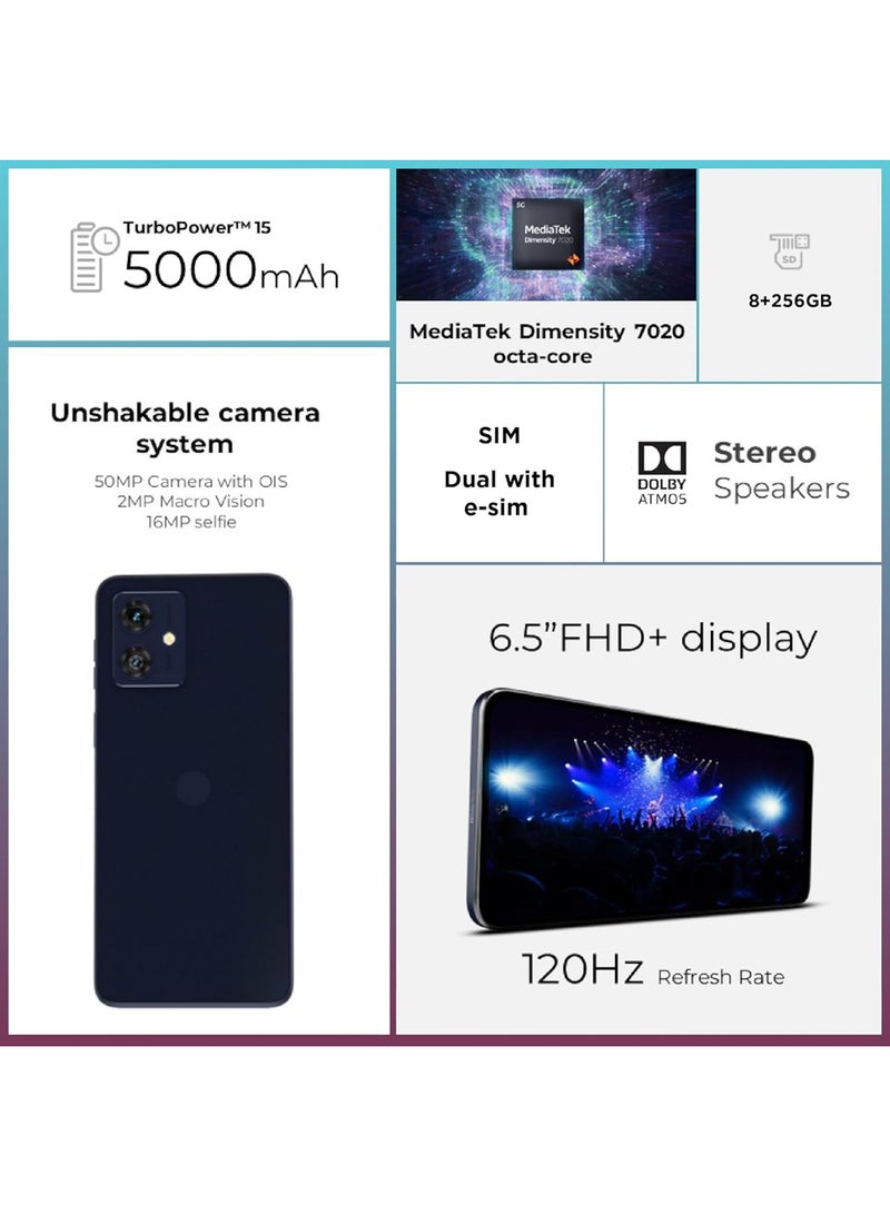 Motorola - G53 Dual SIM Arabic Ink Blue 4GB RAM 128GB 5G - Middle East Version - Image 1