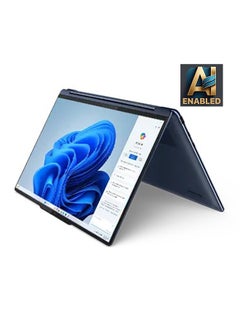 لينوفو يوجا 9 2 في 1 14IMH9، Intel Core Ultra 7 155H، Intel Integrated Graphics، 16 جيجابايت LPDDR5x-7467، 1 تيرابايت M.2 PCIe NVMe SSD، 14 بوصة 2.8K (2880 × 1800)، OLED، ويندوز 11 هوم، أزرق كوزميك  - Image 1