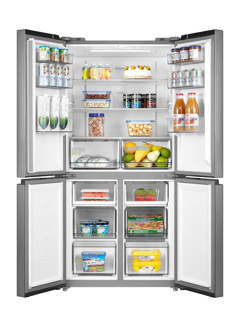 632L Gross 4 Door Premium Refrigerator, French Door With Smart Home Connect (Wi-Fi), Smart Sensor, Vario Box (3 Temp), Inverter Quattro Compressor, Multi-Temperature 632 L MDRF632FIG46D Silver - pnsku/N70077288V/45/_/1716870561/78ad2340-88f2-436e-98a3-bc37dbeaa6ca