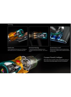 dyson Dyson V12s Detect Slim Submarine Complete wet and dry vacuum cleaner (Gold/Gold) 545 W Dyson V12s Gold  - Image 4