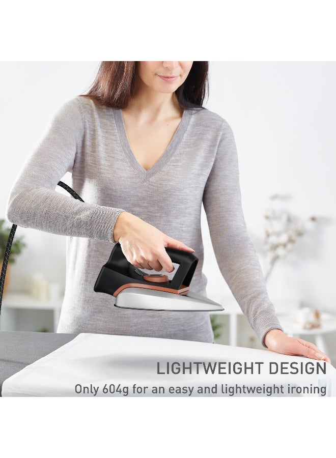 Tefal Dry Iron | Classical Plus | 1200 W | Fast Heat-Up | Easy-Gliding Soleplate | Lightweight | Temperature control | Black & Terracotta | 2 years warranty | FS3110M0 1200 W FS3110M0 Black/Terracotta - Image 5