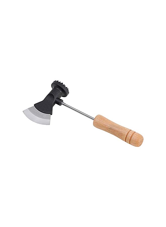 رويال فورد Royalford 2-in-1 Meat Tenderizer with Axe Knife RF12453 Beech Wood Handle, Stylish and Long Classic Design, Chop and Tenderise Meat Pieces, Used for Steak, Chicken, Fish Multicolor  - Image 3