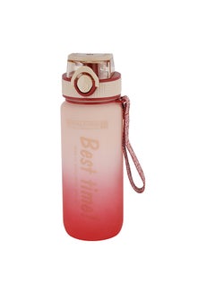رويال فورد Royalford 700ml Water Bottle RF12158 with Volume Tracker, Motivational Bottles with Flip Lid, PP Sipper and Straw Perfect for School, Office and Gym Leak-Proof and Food-Grade and Elegant Design Multicolor  - Image 1