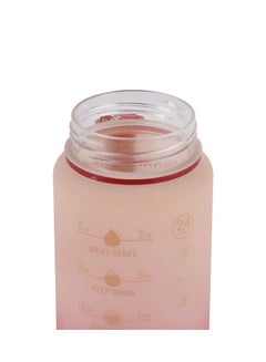 رويال فورد Royalford 700ml Water Bottle RF12158 with Volume Tracker, Motivational Bottles with Flip Lid, PP Sipper and Straw Perfect for School, Office and Gym Leak-Proof and Food-Grade and Elegant Design Multicolor  - Image 3