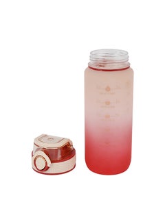 رويال فورد Royalford 700ml Water Bottle RF12158 with Volume Tracker, Motivational Bottles with Flip Lid, PP Sipper and Straw Perfect for School, Office and Gym Leak-Proof and Food-Grade and Elegant Design Multicolor  - Image 4