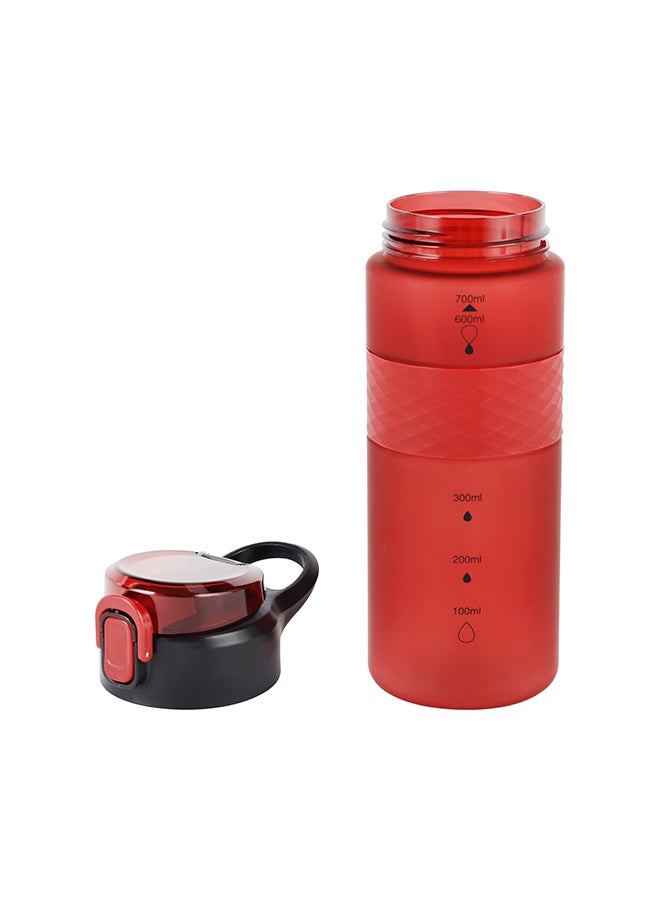 رويال فورد Royalford 700ml Water Bottle RF12162 Plastic Bottles with Flip Lid, Silicone Sipper and Straw, Strap Perfect for School, Office and Gym Leak-Proof Food-Grade and Elegant Design Multicolor  - Image 4
