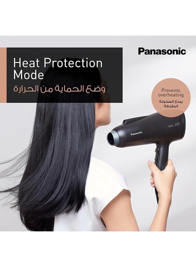 Panasonic - 2300W Ionic Hair Dryer With Powerful Airflow, 6 Airflow Settings, Heat Protection And Concentrator Nozzle - Eh-Ne85-K685 Black - Image 1