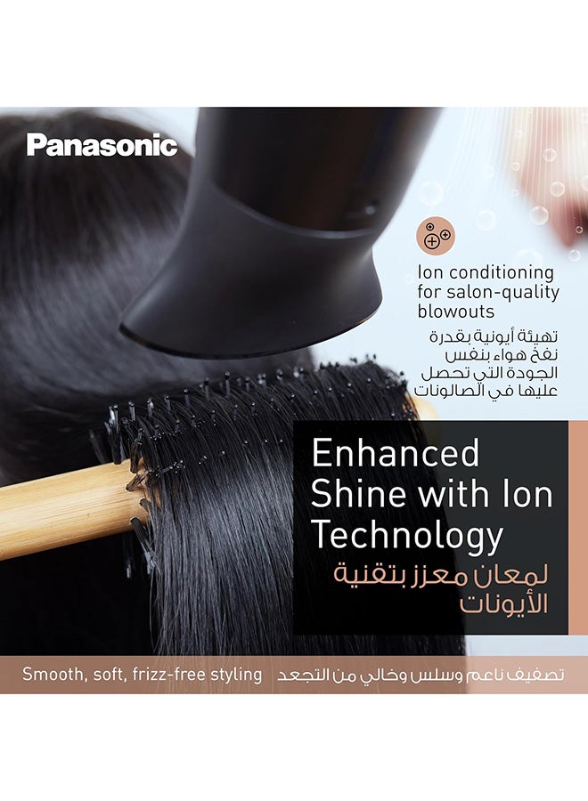 Panasonic - 2300W Ionic Hair Dryer With Powerful Airflow, 6 Airflow Settings, Heat Protection And Concentrator Nozzle - Eh-Ne85-K685 Black - Image 1