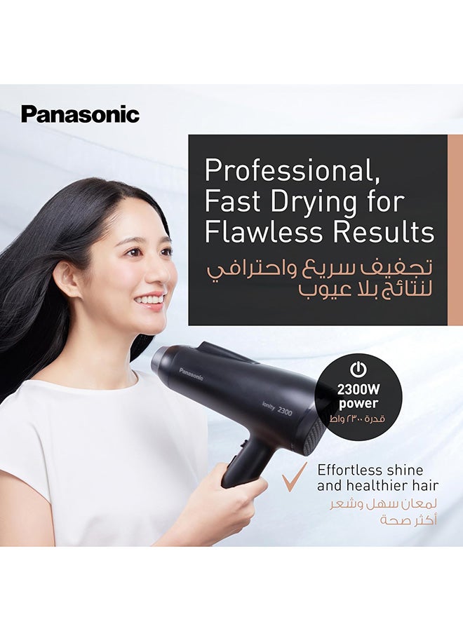 Panasonic - 2300W Ionic Hair Dryer With Powerful Airflow, 6 Airflow Settings, Heat Protection And Concentrator Nozzle - Eh-Ne85-K685 Black - Image 1