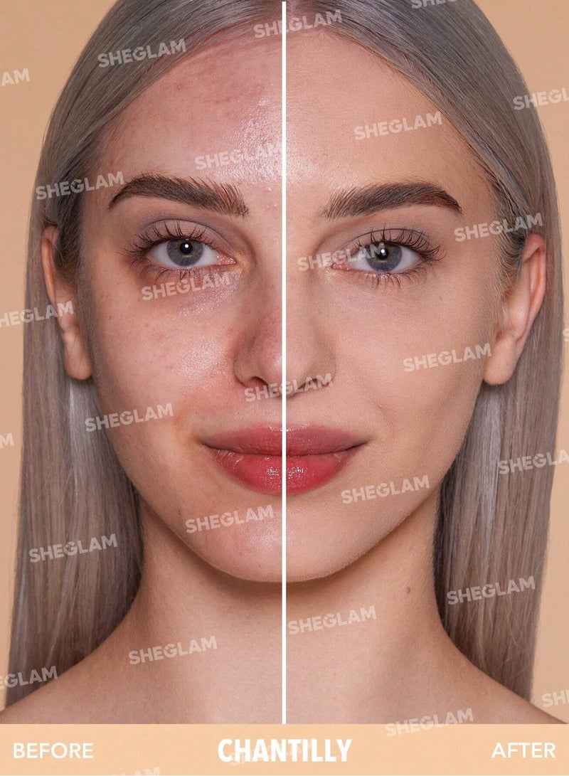 SHEGLAM - Skin Focus High Coverage Powder Foundation - Chantilly - Image 1