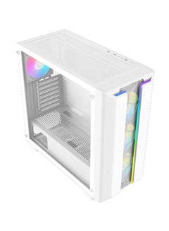 Xigmatek Gaming Y Pro Arctic Dual ARGB ATX Gaming Case, Elegant Meshed Grill Design Front Panel, Superior Airflow and Ventilation Design, Liquid Cooling Radiator up to 360mm, EN42256 White  - Image 5