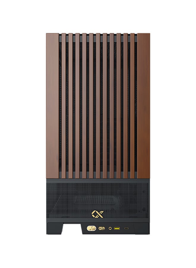 Xigmatek - Endorphin Wd Arctic Mid Tower Case With Wood Pannels EN42201 Ean Black - Image 1
