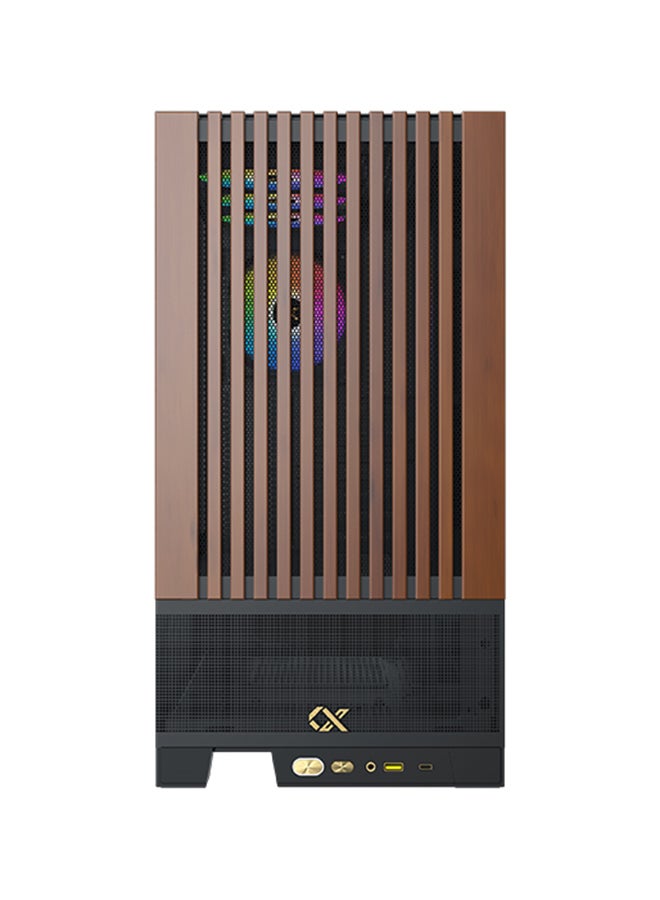 Xigmatek - Endorphin Wd Arctic Mid Tower Case With Wood Pannels EN42201 Ean Black - Image 1
