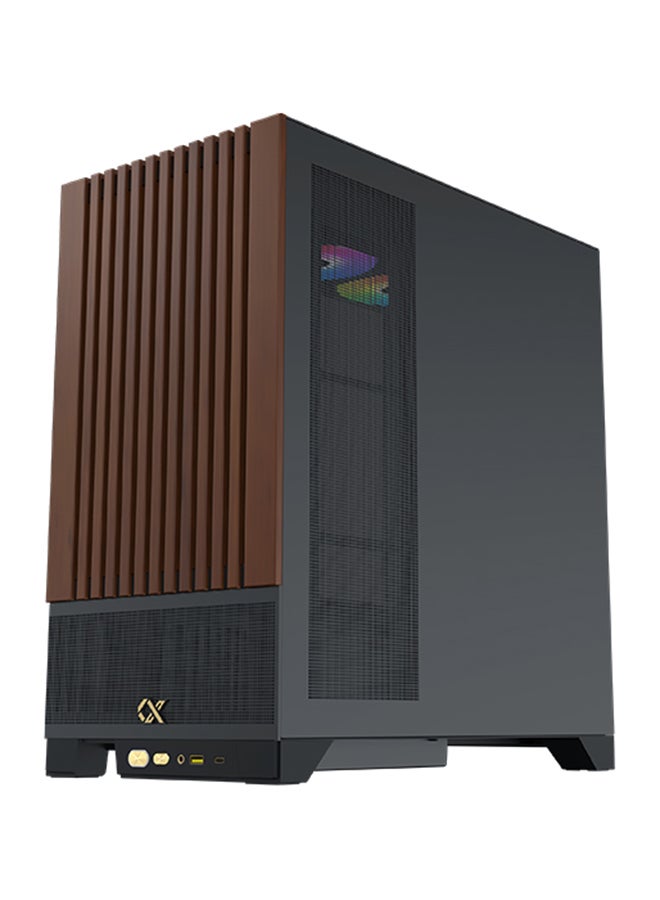 Xigmatek - Endorphin Wd Arctic Mid Tower Case With Wood Pannels EN42201 Ean Black - Image 1