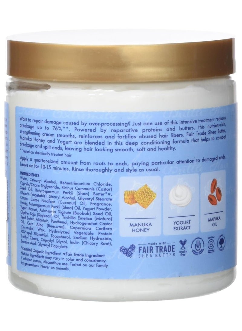 SheaMoisture - Manuka Honey And Yogurt Hydrate Plus Repair Protein Power For Unisex Treatment, 8 Ounce - Image 1