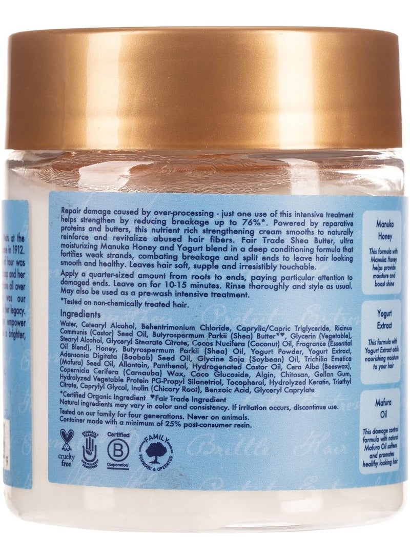 SheaMoisture - Manuka Honey And Yogurt Hydrate Plus Repair Protein Power For Unisex Treatment, 8 Ounce - Image 1