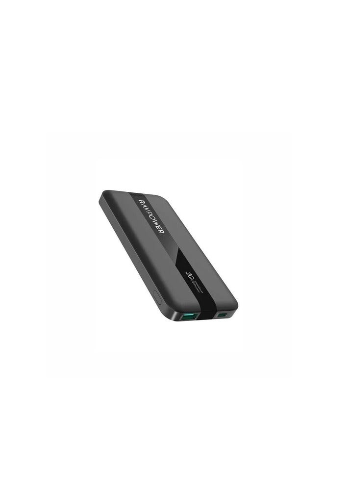 RAVPOWER 10000 mAh 20W 2 Ports Power Bank - PB1236 Black  - Image 1