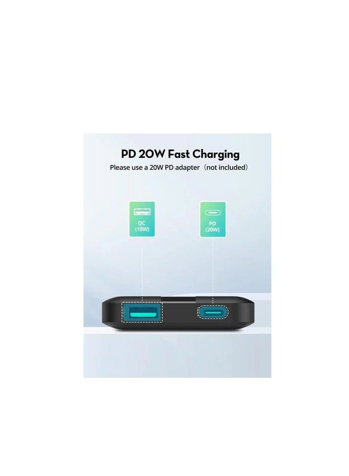 RAVPOWER 10000 mAh 20W 2 Ports Power Bank - PB1236 Black  - Image 4