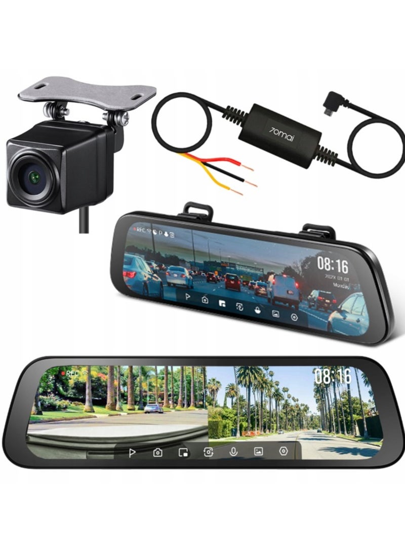 70mai Dash Cam S500 9.35 ''Touchscreen Auto DVR 3k Super Kondensator Zwei Kanal HDR Sprach Steuerung 24h Park Front And Rear Set - Image 1