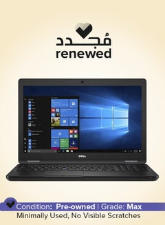 Renewed - Latitude E5580 Laptop With 15.6-Inch Display,Intel Core i5 Processor/7th Gen/16GB RAM/512GB SSD/Intel HD Graphics/Windows 10 English Black