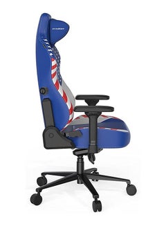 DXRacer DXRacer Craft Pro Dream Team Gaming Chair, Extra Wide And Thick Seat Cushion, Adjustable Armrests, Anti-Pinch Hand Protective Cover, Memory Foam Headrest - Blue & White  - Image 4
