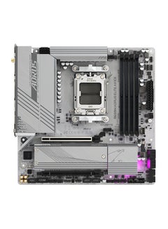 جيجابايت اللوحة الأم B650M AORUS ELITE AX ICE DDR5 Micro ATX، مجموعة شرائح AMD B650، مقبس AMD AM5، 2xNVMe M.2 SSD، 4 x DDR5 DIMM، PCI 4x16/1x DP/1xHDMI/1 x USB Type-C، Realtek 2.5GbE LAN &amp; Wi -فاي 6E  - Image 2