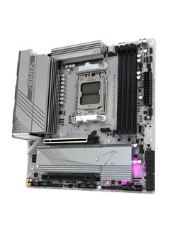 جيجابايت اللوحة الأم B650M AORUS ELITE AX ICE DDR5 Micro ATX، مجموعة شرائح AMD B650، مقبس AMD AM5، 2xNVMe M.2 SSD، 4 x DDR5 DIMM، PCI 4x16/1x DP/1xHDMI/1 x USB Type-C، Realtek 2.5GbE LAN &amp; Wi -فاي 6E  - Image 4