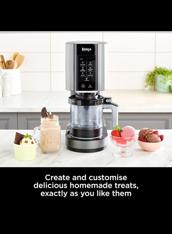 Ninja - Ninja CREAMi Ice Cream & Frozen Dessert Maker [NC300ANZ] 7 Programs, Black/Silver 800 W NC300UKCO/NC300EU/NC300ANZ Black - Image 1