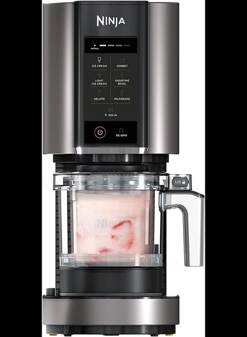 Ninja CREAMi Ice Cream & Frozen Dessert Maker [NC300ANZ] 7 Programs, Black/Silver 800 W NC300UKCO/NC300EU/NC300ANZ Black