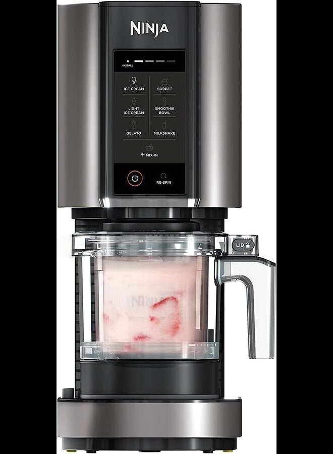 Ninja - Ninja CREAMi Ice Cream & Frozen Dessert Maker [NC300ANZ] 7 Programs, Black/Silver 800 W NC300UKCO/NC300EU/NC300ANZ Black - Image 1