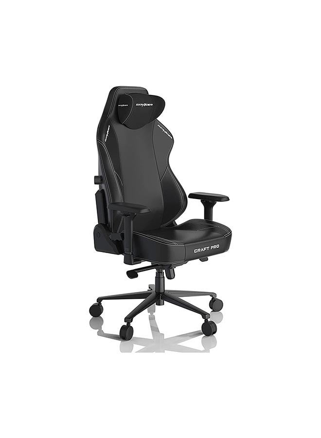 DXRacer - DXRacer Craft Pro Plus Classic-1 Gaming Chair, Extra Wide And Thick Seat Cushion, Adjustable Armrests, Anti-Pinch Hand Protective Cover, Memory Foam Headrest - Black - Image 1