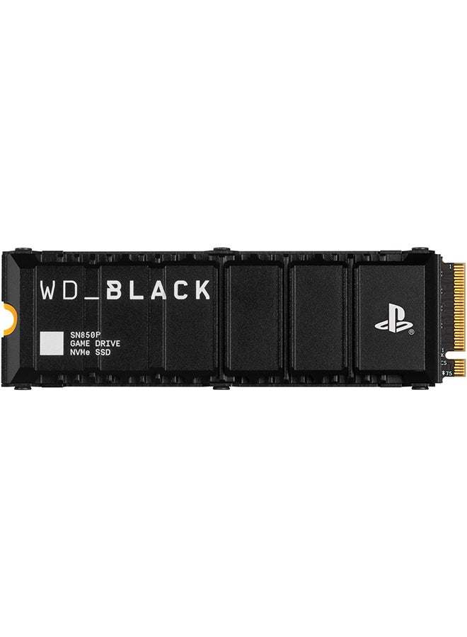 WD - أسود SN850P 2 تيرابايت داخلي SSD PCIe Gen 4 x4 مع مبدد حرارة PS5