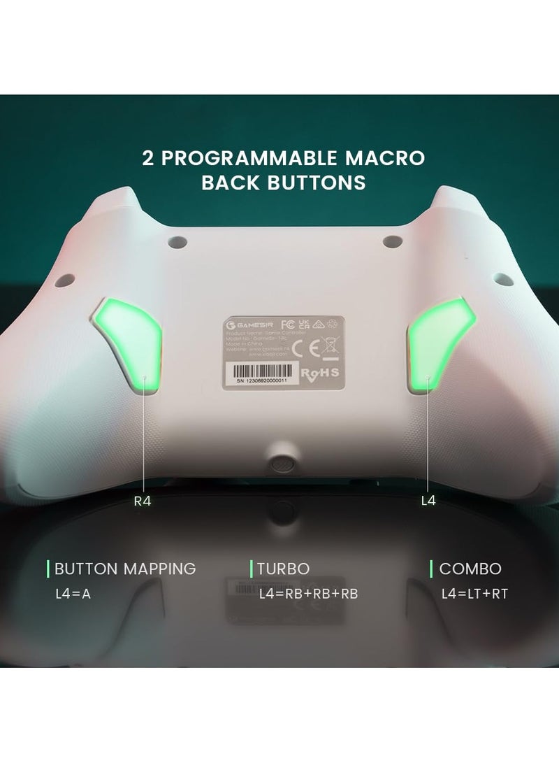 جيم سير وحدة تحكم وايرلس برو T4 سايكلون برو لجهاز سويتش/لايت/OLED، وحدة تحكم بتأثير هول (بدون انزلاق) لجهاز ويندوز PC، macOS، ستيم ديك، أندرويد و iOS - Image 3