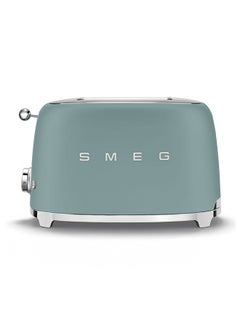smeg 50s Retro Style 2 Slice Toaster 950 W TSF01EGMAU Emerald Green  - Image 1