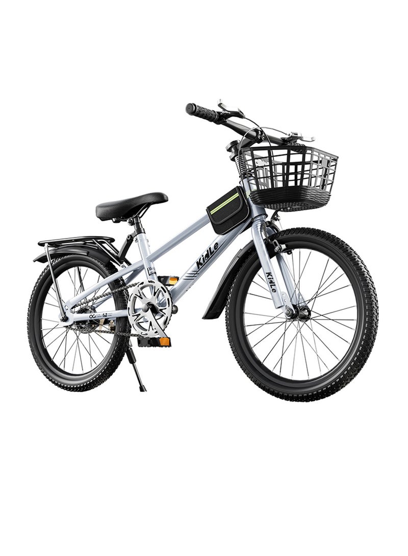 Kidle - Children's Bicycle Boys Girls Teenagers Middle and Big Kids Dual Disc Brake Shock Absorbing Mountain Bike Elementary and Middle School Students 20-24inch Shift Bicycle 20inch - Image 1