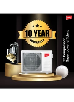 Impex Split AC With Cool And Hot Functions T3 Rotary Compressor 4D Air Flow Turbo Cooling 3100 W IM24S3CHSA White  - Image 3