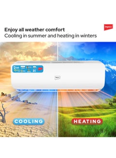 Impex Split AC With Cool And Hot Functions T3 Rotary Compressor 4D Air Flow Turbo Cooling 3100 W IM24S3CHSA White  - Image 4