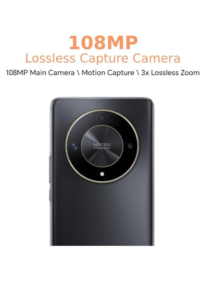 Honor - Magic 6 Lite 5G Dual SIM 8GB RAM 256GB ROM Midnight Black - International Version - Image 1