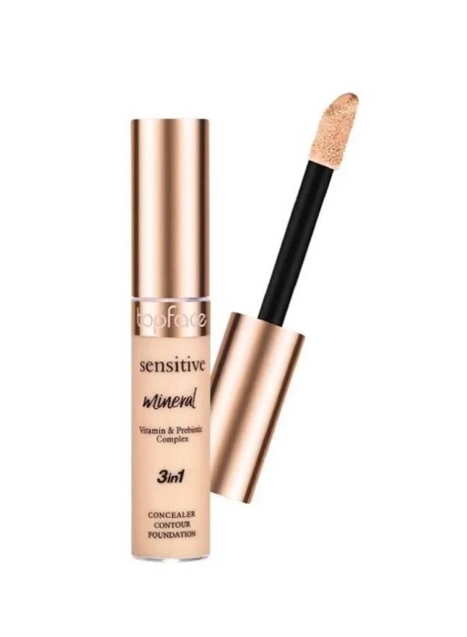 Sensitive Mineral 3-In-1 Foundation Concealer And Contour 002 Beige