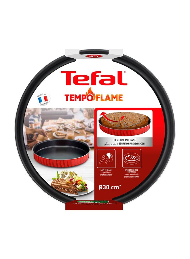 تيفال صينية فرن دائرية 30 سم غير لاصقة 100% صنع في فرنسا المتخصصون J5719383 أحمر 30 سم - Image 4
