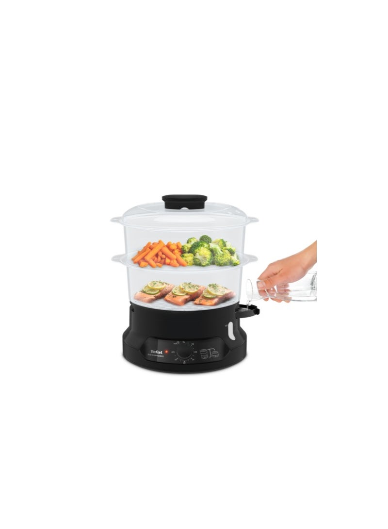 TEFAL STEAM COOKER BLACK VC139865 Black - Image 1
