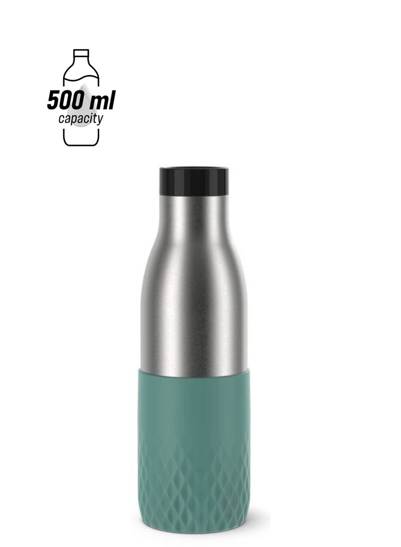 تيفال زجاجة بليودروب الحرارية المصنوعة من الفولاذ المقاوم للصدأ أخضر/رمادي/أسود 0.5 لتر أخضر/رمادي/أسود - Image 1