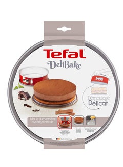 TEFAL Baking Mold | Delibake Springform Cake Tin 25 cm | Red | High-Quality Carbon Steel Bakeware | Easy to Clean | 2 Years Warranty | J1641314 Red 25cm