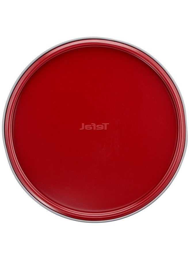 Tefal - TEFAL Baking Mold | Delibake Springform Cake Tin 25 cm | Red | High-Quality Carbon Steel Bakeware | Easy to Clean | 2 Years Warranty | J1641314 Red 25cm - Image 1