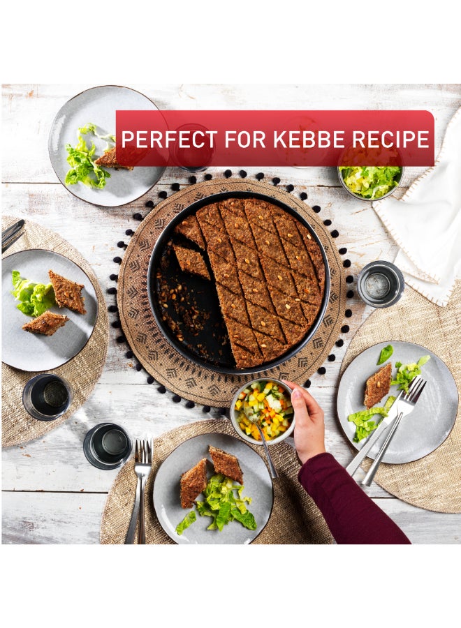 تيفال TEFAL صينية خبز | Les Spécialistes كبة 30 سم | طلاء غير لاصق | ألومنيوم | توزيع حرارة | سهولة التنظيف | أحمر | صنع في فرنسا | ضمان لمدة سنتين | J5719383 30سم - Image 4