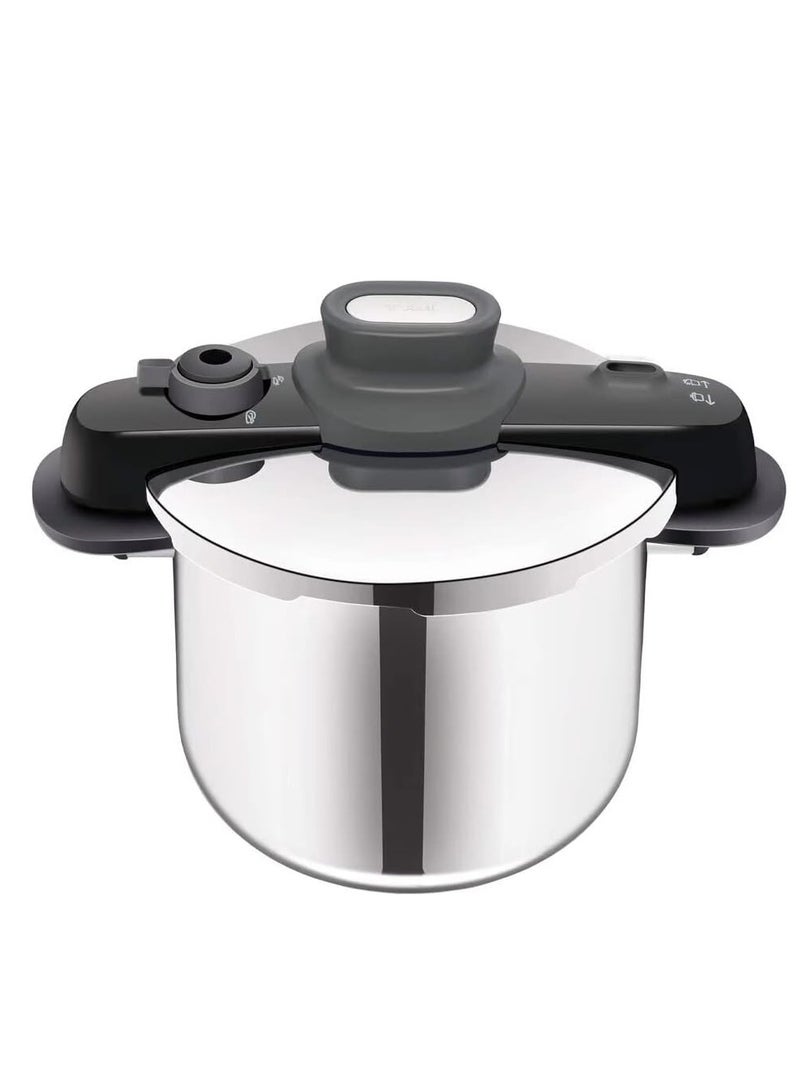 تيفال طباخ ضغط آمن مدمج 8 لتر، نظام أمان 5 نقاط، نتائج فائقة السرعة - Image 1