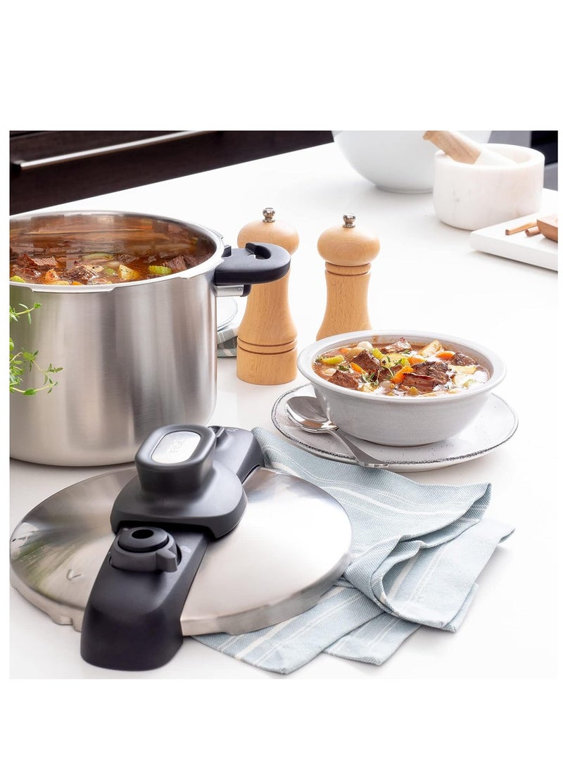 تيفال طباخ ضغط آمن مدمج 8 لتر، نظام أمان 5 نقاط، نتائج فائقة السرعة - Image 3