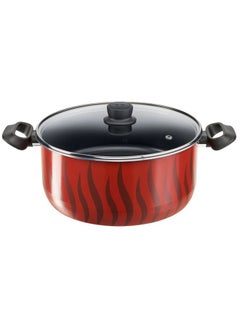 TEFAL Stewpot 30 cm | Tempo Flamme Cookware | 10 liters | Aluminium | Safe non stick coating | Lid | Stovetop Compatibility | Stewing recipes | Red | Made in France | 2 Years Warranty | C3045485 Red 30cm - pnsku/N70079748V/45/_/1739788941/bf1ece09-11f7-411f-9767-5f23b513d765