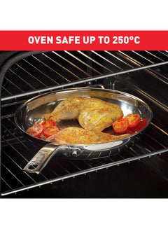Tefal Intuition 24 cm Frypan, Premium Stainless Steel 18/10, Induction,  B8590435 Stainless Steel 24 cmcm  - Image 5