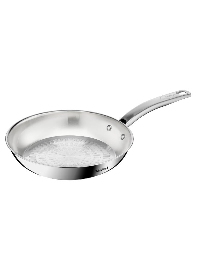 تيفال TEFAL Intuition مقلاة 24 سم | ستانلس ستيل ممتاز 18/10 | تحمير مثالي | سهل التحرير | مقبض قوي | مناسب للحث الحراري | ضمان سنتين | B8590435 24 cmسم - Image 1